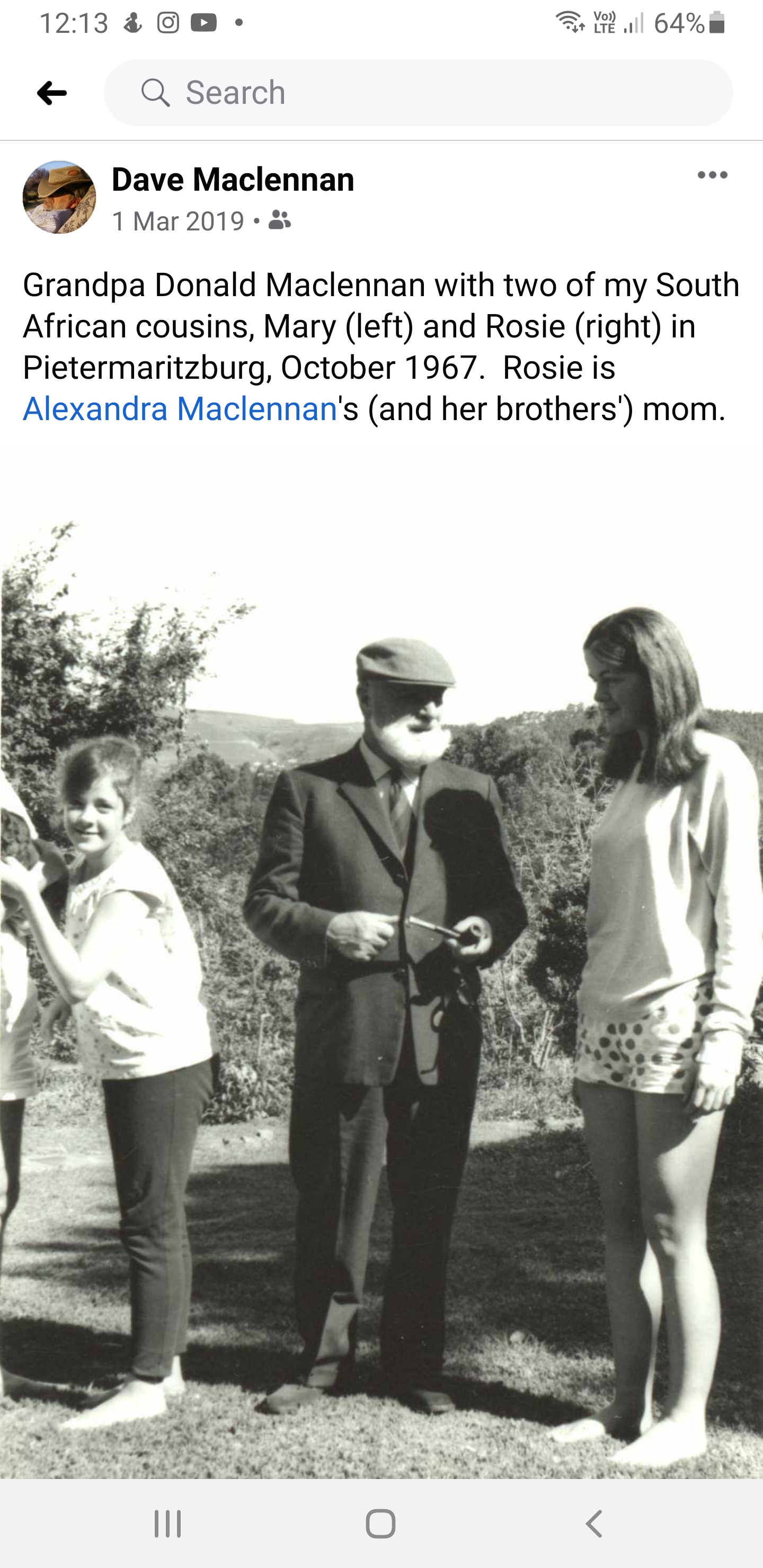 Photo of photos/Donald Morrison MacLennan Pietermaritzburg c1967